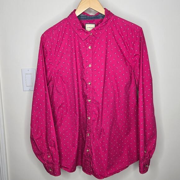 G.H. Bass & Co. Pink Collared Button-Up Longsleeve Shirt Size XXL - Picture 1 of 10